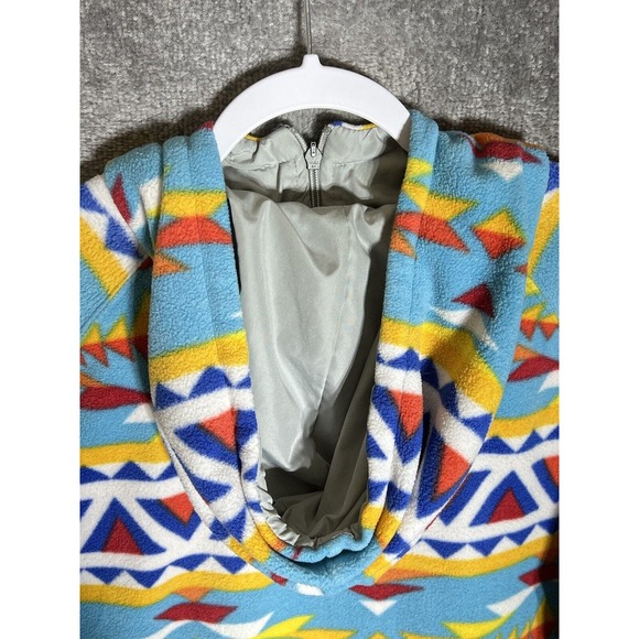 Massive Outdoor Aztec‎ Southwest Fleece Pullover Hoodie Mens Size Large - Picture 8 of 10